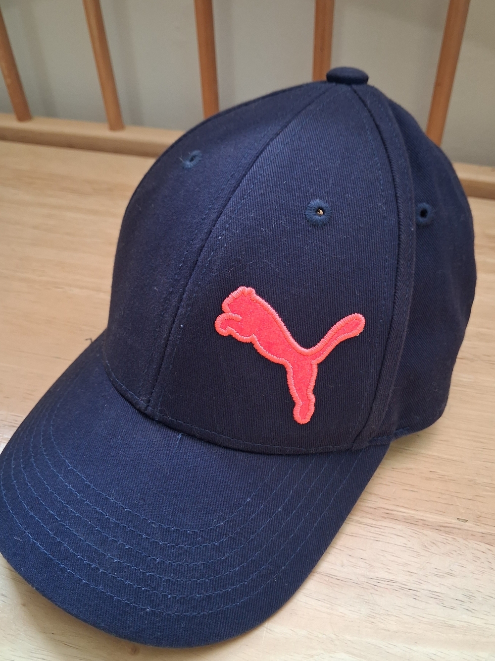 PUMA Navy/Hot Pink Adjustable Baseball Cap Hat Girls Youth One Size